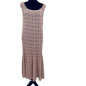 Vintage 80's PInk International Apparel Mart, Inc. Doily Dress No Size